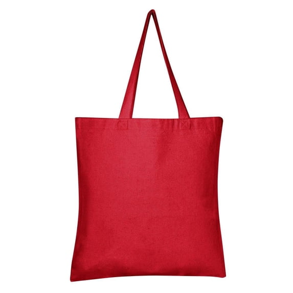 Heavy Duty Promotional Canvas Tote Bags Bulk | TB200 - Set of 6, Red