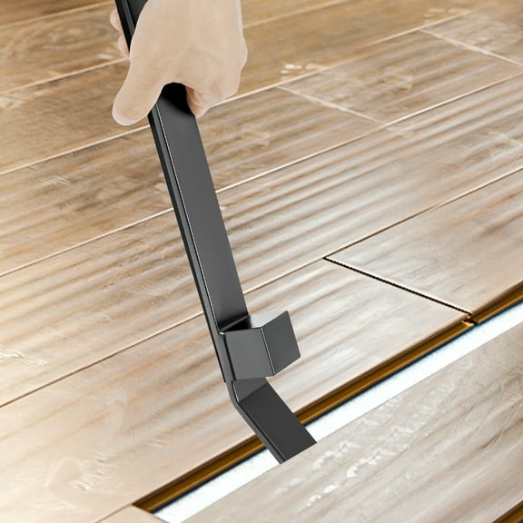 Heavy Duty Pull Bar and Pry Bar Professional Flooring Tool T Shape Head and L Shape Angle Guard Floor Safe Easy Setup for Narrow Work Areas