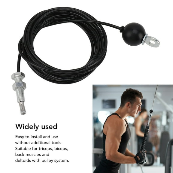 Heavy Duty Pulley Cable System For Gym  Home, Adjustable Steel Wire Rope For Strength Training