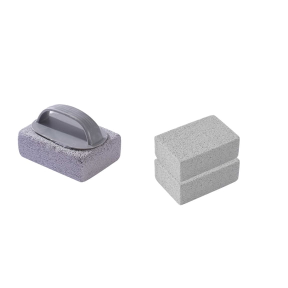 Heavy Duty Pumice Grill Cleaning Brick for BBQ Flat Top Griddle, Non Scratch Scouring Stone for Grease Carbon Removal from Cast Iron Stainless Steel Grates