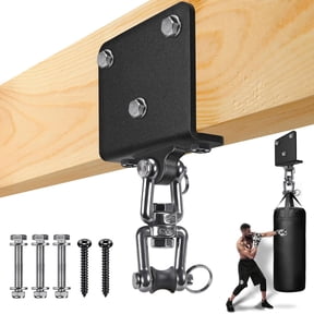 Heavy Duty Punching Bag Hanger and Beam Clamp for Boxing, Muay Thai, MMA Heavy Bag Hanger for Heavy Bag Beam Mount 360 Rotation Boxing Bag Ceiling Mount I-Beam Punching
