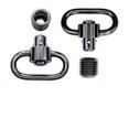 thumbnail image 1 of Heavy Duty Push Button Swivel with Stainless Steel Base, Black, 1 of 1