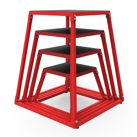 Heavy Duty Q235 Steel Plyometric Box, Non-Slip Jump Training Step Platform for Home Gym Conditioning and Strength Training