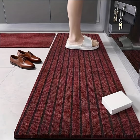Heavy-Duty Quick-Dry Floor Mat for Entrance/Kitchen - Non-Slip, Water-Absorbing & Easy-Clean