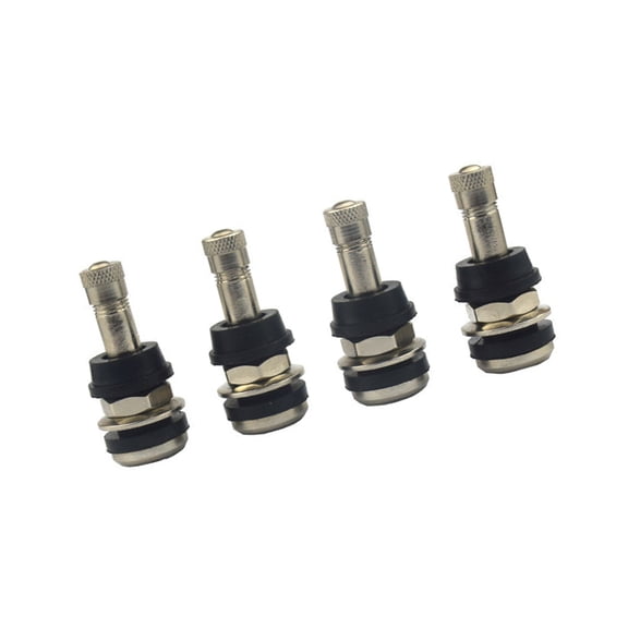 Heavy-Duty Quick-Fit Metal Valves Stem Compatibility & Air Pressure Stability 4-Pack for Auto Tires
