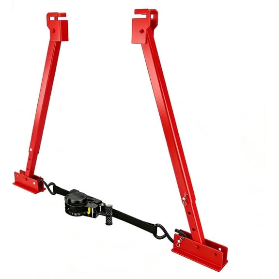 Heavy-Duty RV I-Beam Stabilizer with Ratchet Tension 17" to 35" Adjustable Anti-Wobble Stabilizer for Travel Trailers, 5th Wheels & Motorhomes Enhanced Lateral Support(Red)