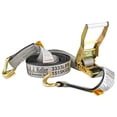 thumbnail image 1 of Heavy Duty Rachet Strap, J Hook, 2” x 18’, 3,333lbs Safe Working Load, 1 of 1