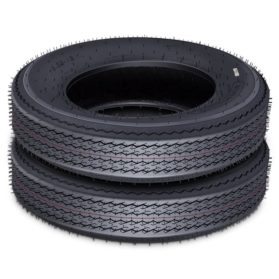 Heavy-Duty Radial Trailer Tire Set – 5.30-12, 6PR Load Range C, 12-Inch All-Weather Tires for Utility, Boat, Camper & Cargo Trailers – Reliable Traction Replacement