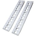 thumbnail image 1 of Heavy-Duty Ramps with Top Hook Attaching End, Universal Loading Ramp for Motorcycle, Tractor, ATV/UT 72" X 14" 6600 LBS 1 Pair 2 Ramps Silver Aluminum, 1 of 4