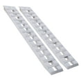 thumbnail image 1 of Heavy-Duty Ramps with Top Hook Attaching End, Universal Loading Ramp for Motorcycle, Tractor, ATV/UT 84" X 14" 6600 LBS 1 Pair 2 Ramps Silver Aluminum, 1 of 9