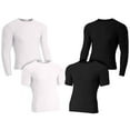 thumbnail image 1 of Heavy Duty Rash Guard Compression Shirts, Martial Arts, BJJ, MMA Grappling No-Gi (BK, LS, XL), 1 of 2