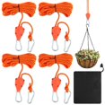 thumbnail image 1 of Heavy Duty Ratchet Ropes Adjustable Rope Ratchets Hanger Grow Light Rope Hangers, 1 of 6