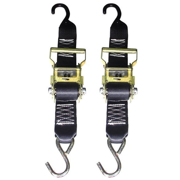 Heavy-Duty Ratchet Trailer Tie-Down, 2 in. x 3 ft. - Set of 2