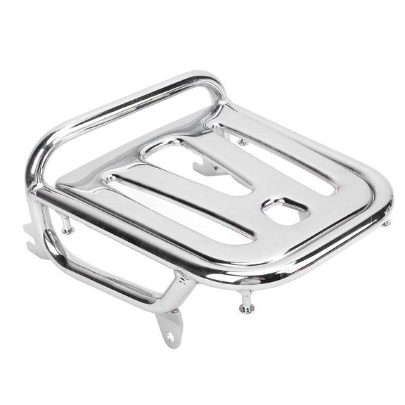 Heavy Duty Rear Luggage Cargo Carrier Rack Support Holder Bar Chrome Metal for Super Cub C125 Motorcycle Replacement Parts Accessories 11 x 9 x 5.5 Inches / 28 x 23 x 14 cm