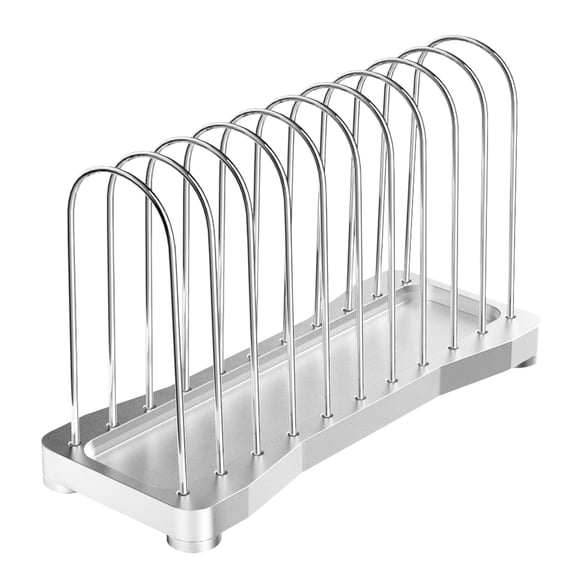 Heavy-Duty Record Shelf 10-Slot Space-Saving Rack, Design, for Albums & Books