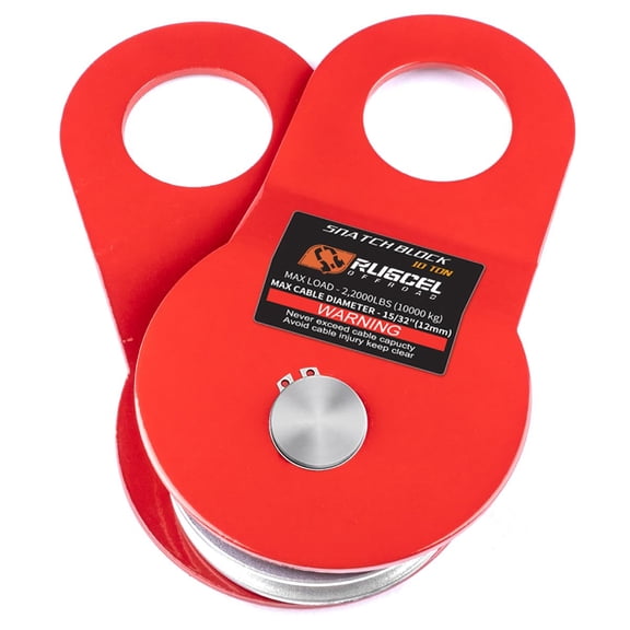 Heavy Duty Recovery Winch Snatch Block 22000lb Capacity Towing Pulley Block for Truck Tractor