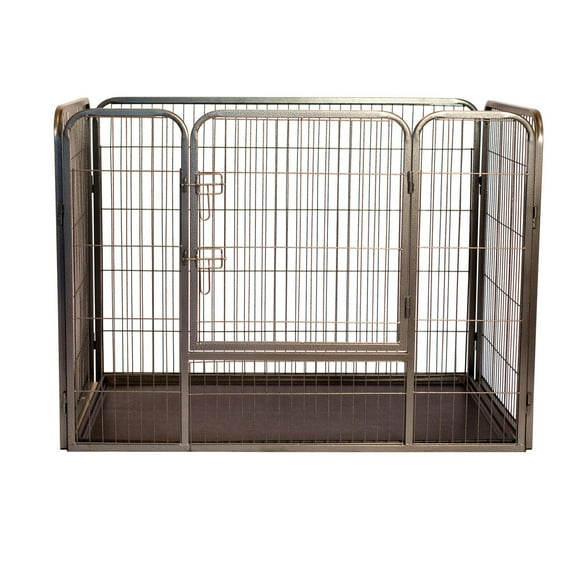 Heavy Duty Rectangle Tube Pen Dog Cat Pet Training Kennel Crate, 28" Height