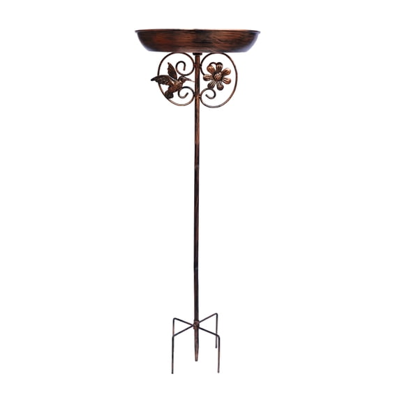 Heavy Duty Recycle Friendly Iron Feeder With Stable Ground Spikes For Garden Use Backyard Wildlife Enthusiasts