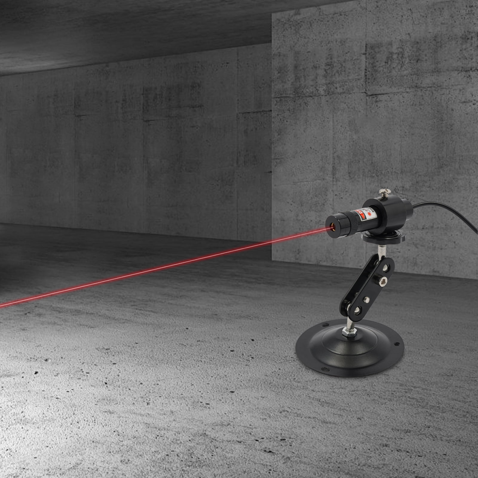 Heavy-Duty Red Laser Module, Adjustable Beam Angle and Width, 26-33ft Range, Locking Ring for Stability, Perfect for High-Intensity Industrial and Garment Cutting