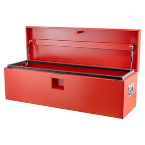 Red 24" x 15" Lockable Weatherproof Steel Truck Bed Tool Box