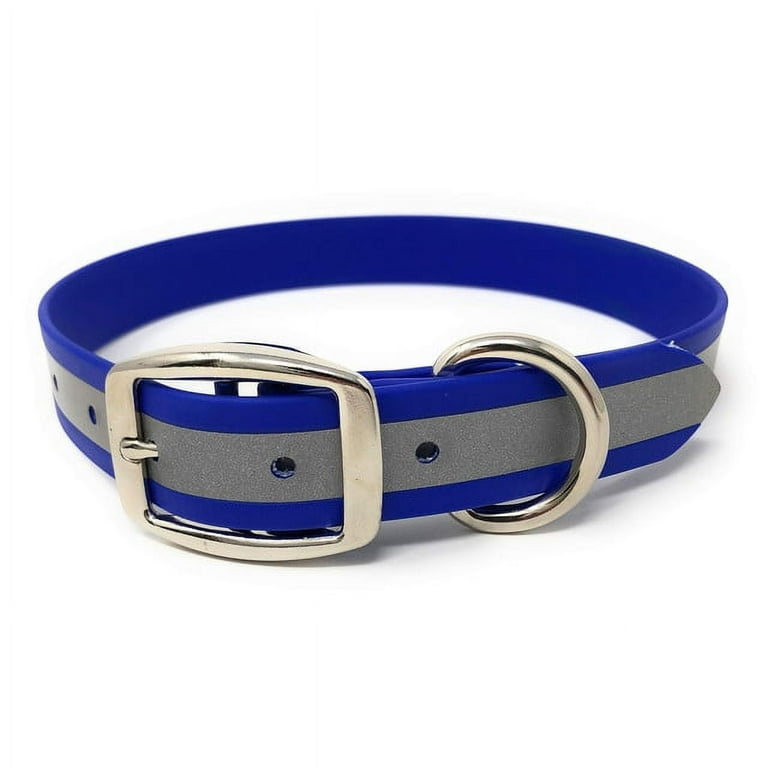 Regal Dog Products Heavy Duty Reflective Collar Adjustable Metal Buckle D Ring Waterproof