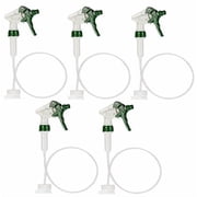 Heavy Duty Remote Extended Reach Trigger Sprayer with 36" Hose Green/White, Fits Large Containers and 1 Gallon Bottles with 38-400 Neck Size Pack of 5