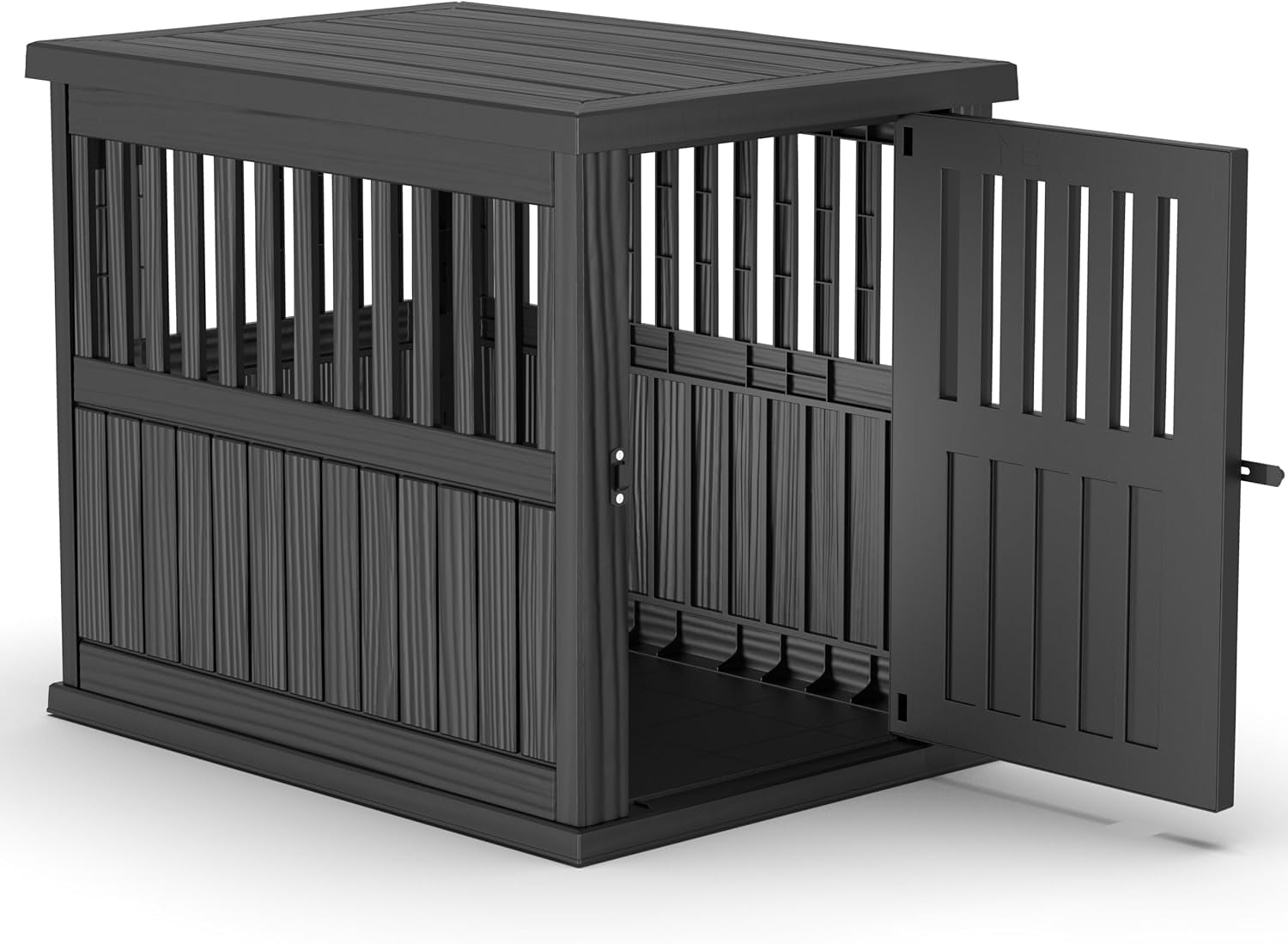 View of 30x21x25in Industrial-Grade Resin Dog Crate for Large Dogs ...