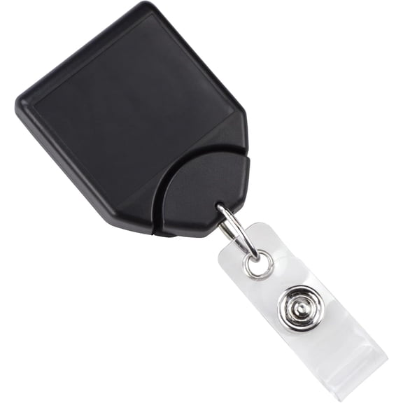 Heavy Duty Retractable Badge Reel - No Twist B-Reel I'd Card Holder w/Strong Pull Cord and Swivel Alligator Clip with Teeth - Slot Hole Snap Strap for Nurse Badges, Office Keys by Specialist ID