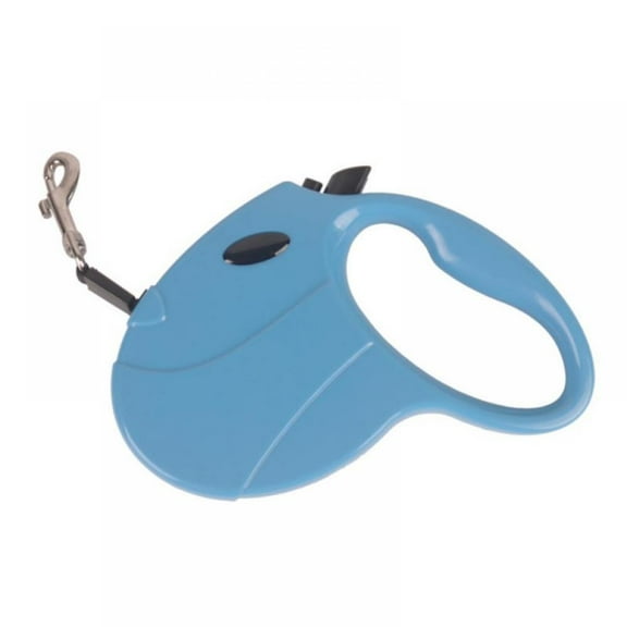 Likaty Nylon Retractable Dog Leash, 16ft Durable Walking Line for Small to Large Dogs up to 110 lbs, Blue