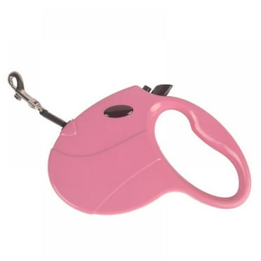 Heavy Duty Retractable Dog Leash,16ft Strong & Durable Walking Leash for S to L Dogs up to 77 lbs Non Slip Grip Leashes for Small Medium Dogs,Pink
