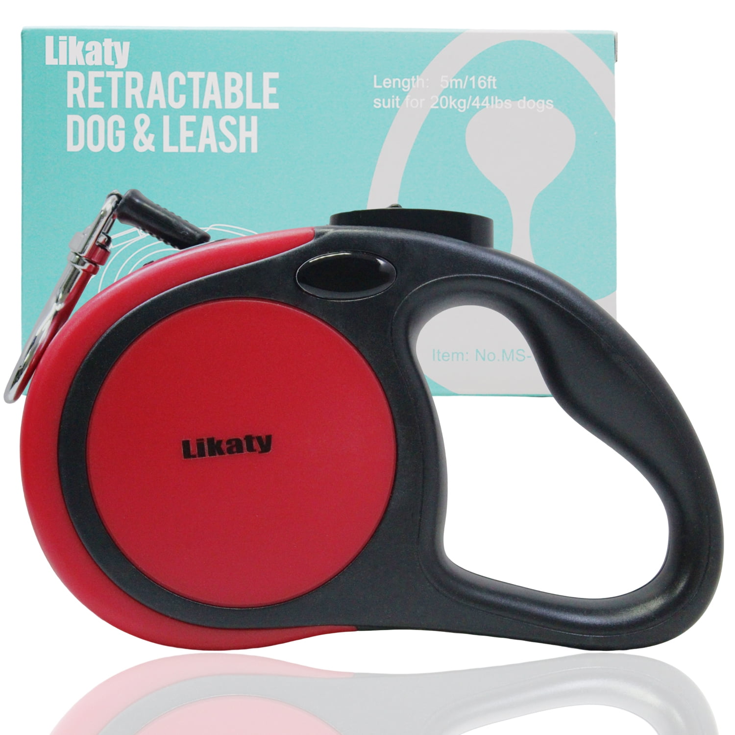 Heavy Duty Retractable Dog Leash,Likaty 10ft Strong & Durable Walking