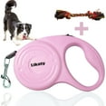 thumbnail image 1 of Heavy Duty Retractable Dog Leash,Likaty 16ft Strong & Durable Walking Leash for S to L Dogs up to 30/45 lbs Non Slip Grip Leashes for Small Medium Dogs,Pink, 1 of 5