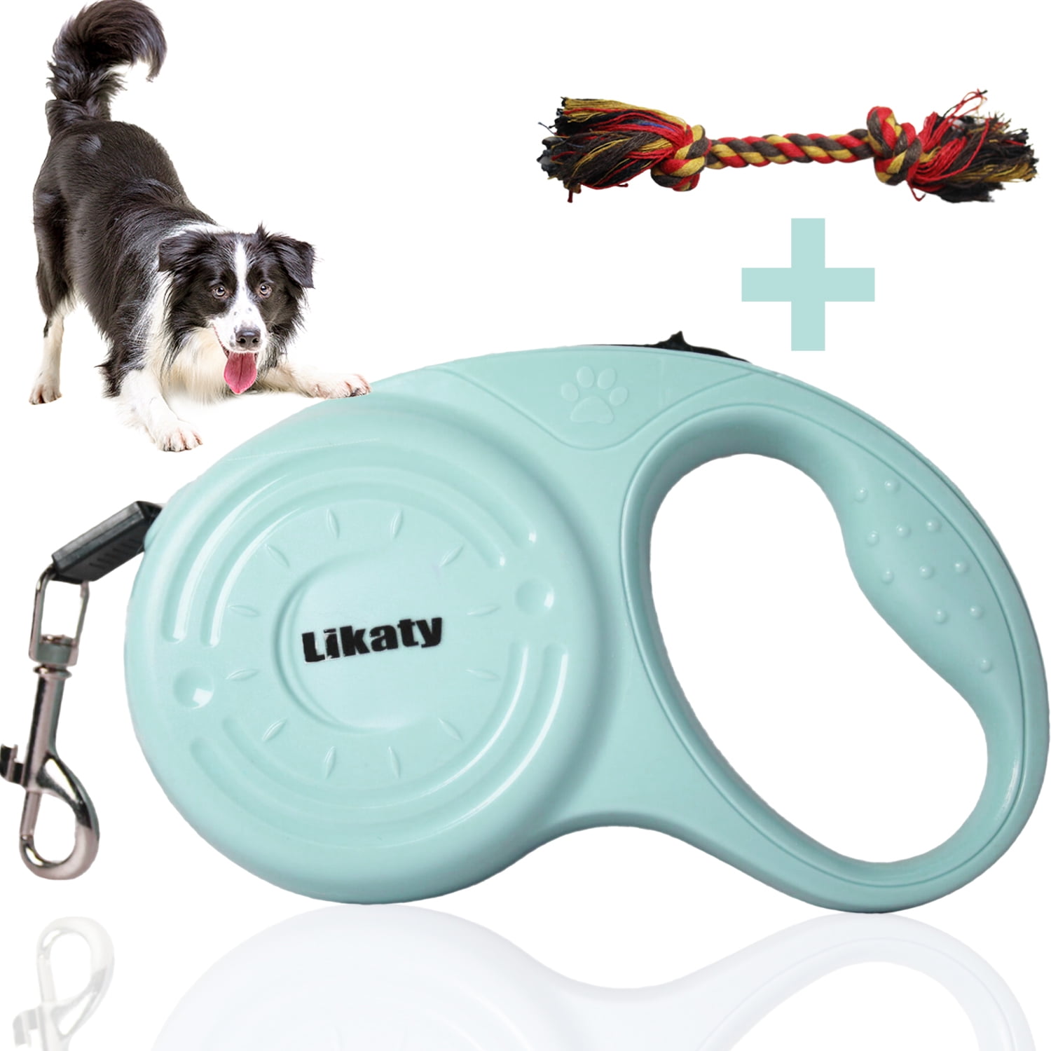 Heavy Duty Retractable Dog Leash Likaty 6ft Strong Durable Walking Leash for S to L Dogs up to 30 45 lbs Non Slip Grip Leashes for Small Medium