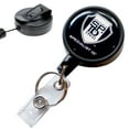 thumbnail image 1 of Heavy Duty Retractable I'd Badge Holder Keychain Reel - Strong Polycarbonate Plastic Case with Metal Swivel Belt Clip, Key Ring & Vinyl Strap Clip for Multiple Keys & Badges by Specialist ID (Black), 1 of 7