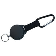 Heavy-Duty Retractable Key Chain Reel 48 Stainless Cable - Great for ID Swipe Cards Model Office Supply Product Store
