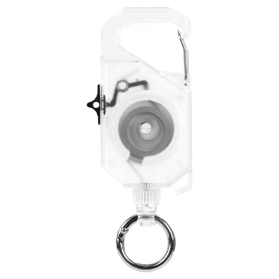Heavy Duty Retractable Keychain, Badge Reel with Carabiner Clip, 4Ft Retractable Cord, for Keys Fishing Tools Access Control, A Pull Tab