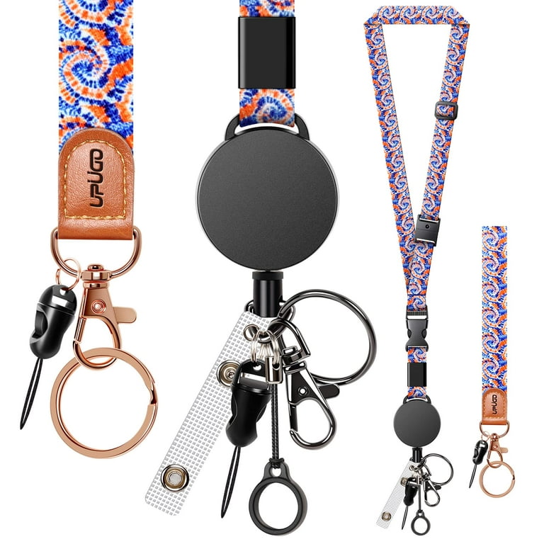 Heavy Duty Retractable Lanyard and Wrist Lanyards, Quick Release Buckle and  Safety Breakaway Neck Lanyards, Adjustable Strap for Keychains, Badge