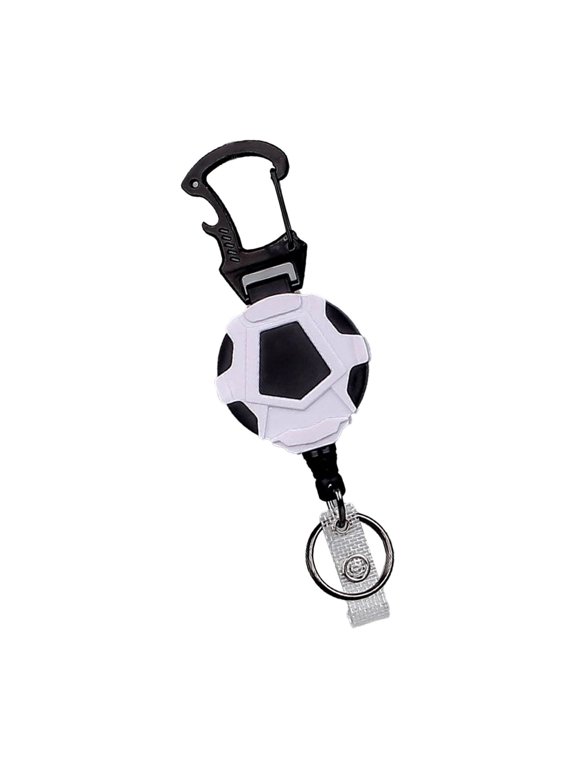 Heavy Duty Retractable Pull Badges Steel Wire Rope Buckles Key Holder Retractable Keychain Badges Holder Easy to Use