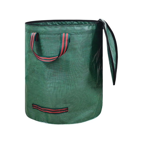Heavy Duty Reusable Covered Courtyard Garbage Bag Oversized Leaf Bag for Outdoor Cleaning Debris Leaves Clippings Garden Waste Disposal Durable Home Textile Storage