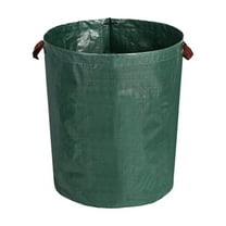 Heavy Duty Reusable Yard Waste Bags - 32 Gallon Collapsible Leaf Bags with Stand-Up Ring & Handles | Extra Large Lawn Debris Bins for Leaves, Grass Clippings & Garden Cleanup