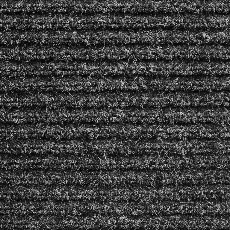 Heavy Duty Ribbed Indoor Outdoor Carpet With Rubber Marine Backing Charcoal Black 6 X 20 Several Sizes Available Flooring For Patio Porch Deck Boat Bat Or Garage Com