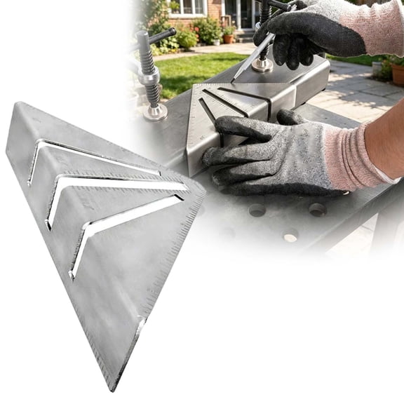 Heavy Duty Right Angle Square – Precision Metalworking Layout Tool for Steel Tubing – Angled Marking Gauge for Welding & Fabrication-5"