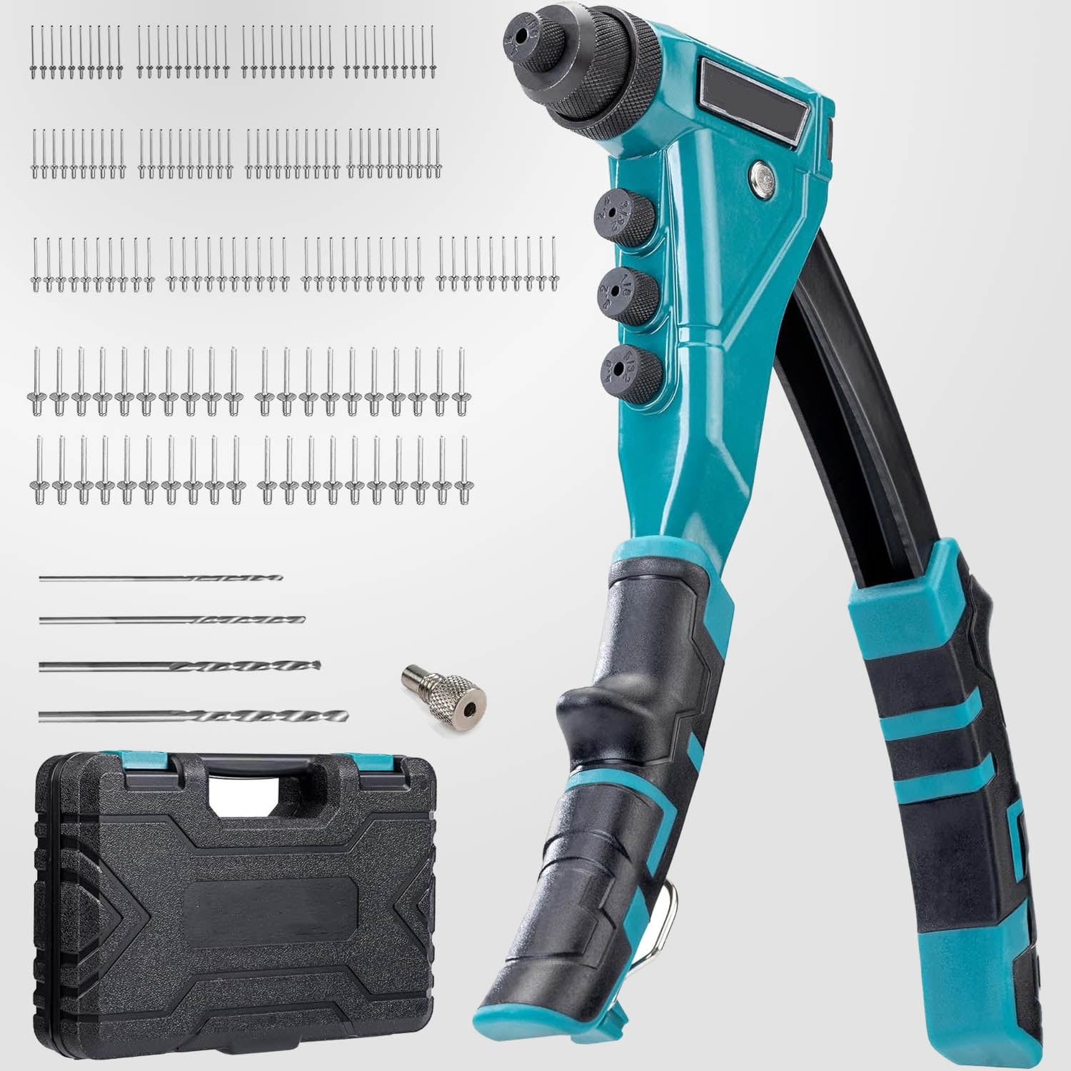Heavy-Duty Rivet Gun, Pop Rivet Gun Set, Professional Hand Riveter ...