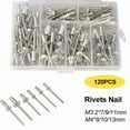 thumbnail image 1 of Heavy Duty Riveter Set Pop Rivet Gun 120Pcs Blind Rivets Assortment Kit Hand Tools Rivet Nut Tool, 1 of 9