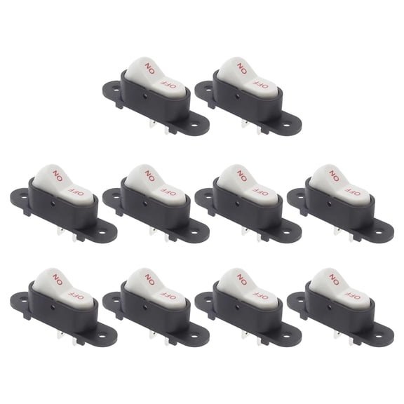 Heavy-Duty Rocker Switches 2-Position Brass Contacts PA66 Housing High-Current for Electric Cookers & Rice Cookers