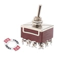 thumbnail image 1 of Heavy Duty Rocker Toggle Switch 12 Terminal 15A 250V Toggle Switches with Metal 402, 1 of 9