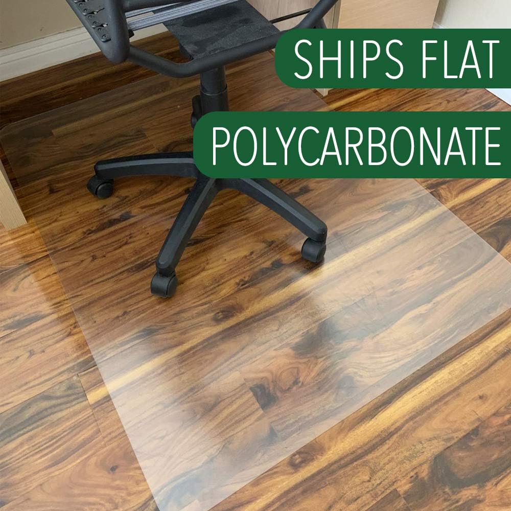 Heavy Duty Rolling Chair Mat for Hardwood Floors, Desk Chair Mat, Office Mat (36"x48")