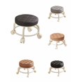 thumbnail image 1 of Heavy-Duty Rolling Stool - 360° Swivel Wheels Ergonomic Cushioned Seat Mobile Work Stool Kitchen Craft Station Compact Home Stool(Black), 1 of 6