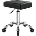 Heavy Duty Rolling Stool with Wheels Hydraulic Swivel Adjustable