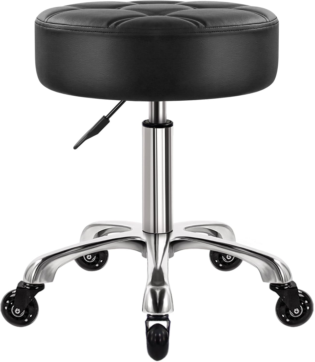 Drafting Chair Saloniture Salon Stool Rolling Saddle Stool PU
